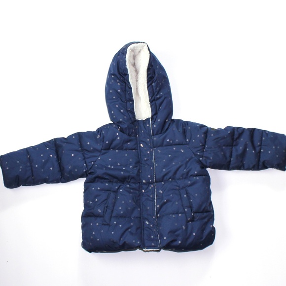 Steve Madden Blue Puffer Jacket Girls Sz 12 Months - Picture 8 of 8
